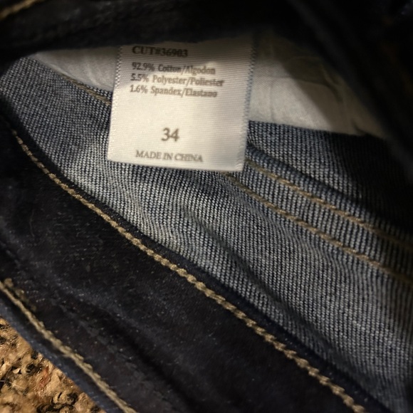 KanCan Signature Skinny Ankle Jeans - Dark Wash - Stretchy - Size 34 (16/18) - Picture 8 of 8